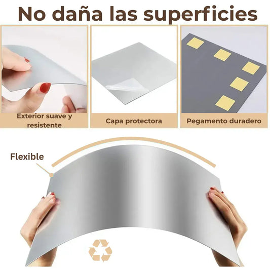 2° RefleX® - Kit de 4 espejos flexibles a prueba de caidas y rayones - OFERTA UP