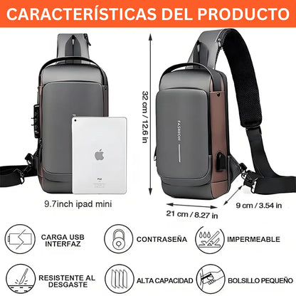 Mova® - Mochila Antirrobo Impermeable Con Carga USB