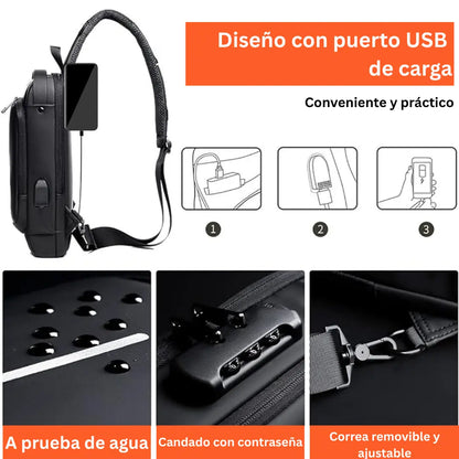 Mova® - Mochila Antirrobo Impermeable Con Carga USB