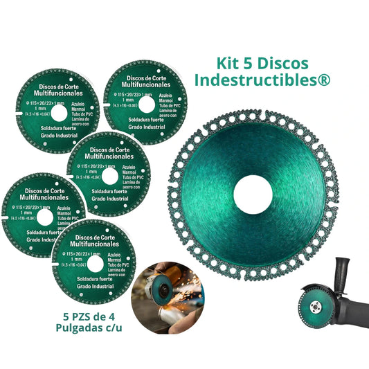PROMO SEGUNDO ⚙️💎 Kit 5 Discos Indestructibles® - Se Afila Solo, Universal, Para  Cualquier Material ✨💪