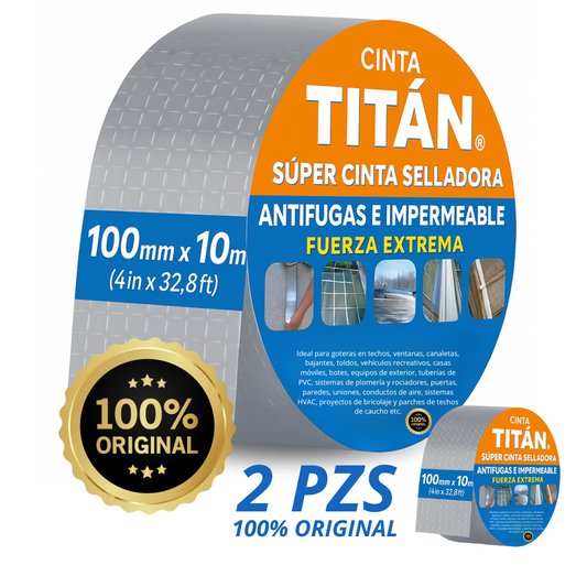 🛡️ Cinta TITÁN® - Super Cinta Selladora Anti-fugas E Impermeable 💧🚫 (La Original)